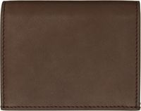 Thom Browne Brown Soft Calf Leather Single Card Holder