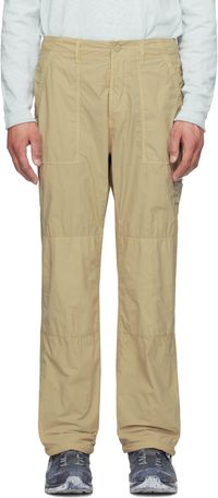 Stone Island Beige Nylon Smerigliato Ghost Trousers