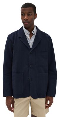 Howlin' Seersucker Cosmic Blazer Navy M