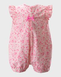Girl's Flowerette Babysuit, Size 3M-24M