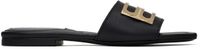 Victoria Beckham Black B Buckle Sandals