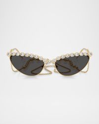SK7030 Cat Eye Crystalized Sunglasses