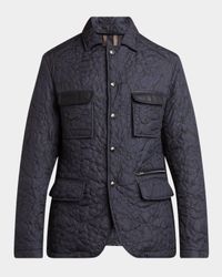 Men's Quilted Paisley 4-Pocket Jacket