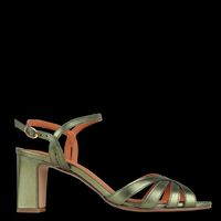Maison Toufet - Sandales à talon en cuir - Taille 41 - Kaki