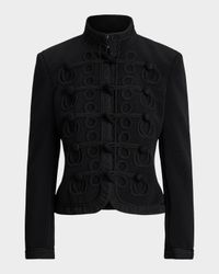 Soutache-Trim Band Jacket