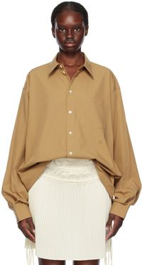 Helmut Lang Tan Oversized Shirt