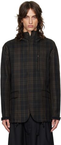 Comme des Garçons Homme Green Check Jacket