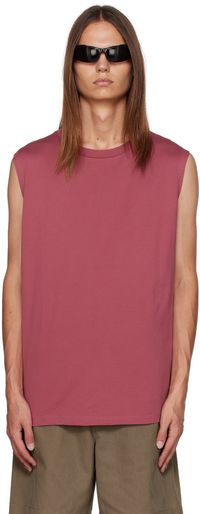 Acne Studios Red Sleeveless T-Shirt
