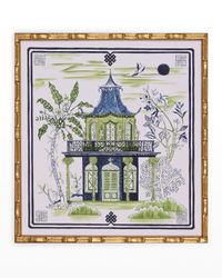 Pagoda Visit II Giclee, 24" x 26"