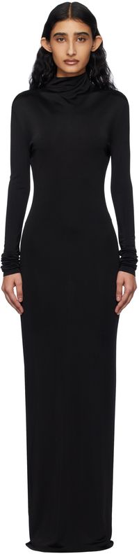 KHAITE Black Norla Maxi Dress