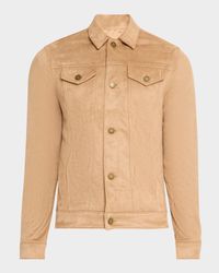 Men's Dean Faux Suede Shirt Jacket