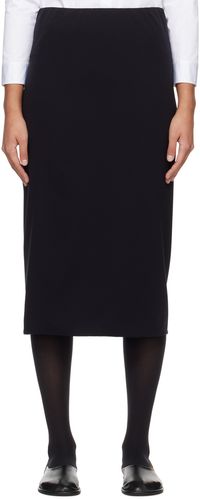 The Row Black Alania Midi Skirt
