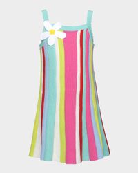Girl's Multicolor Striped Tank Dress, Size 4-14