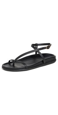Ancient Greek Sandals Aimilia Sandals Black 39