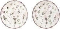 Marni Ensemble d'assiettes plates blanc et rose édition Serax