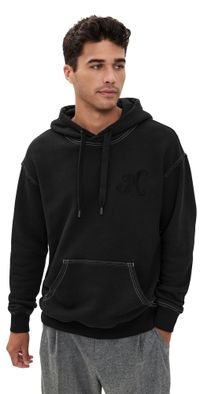 Isabel Marant Matte Monogram Hoodie Black XL