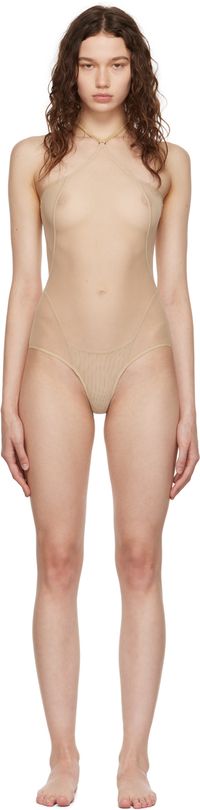KNWLS Beige Celest Bodysuit