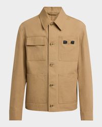 Men's Canvas Medusa-Biggie Shirt Jacket