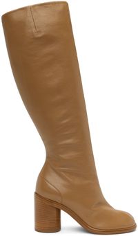 Maison Margiela Bottes brun clair à bout Tabi