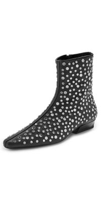 STAUD Wally Flat Ankle Boots Rivets 36.5