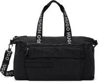 Hugo Black Logo Patch Duffle Bag