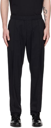 Emporio Armani Black Pinched Seam Trousers