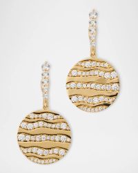 18K Yellow Gold Alma Dos Rio Diamond Earrings