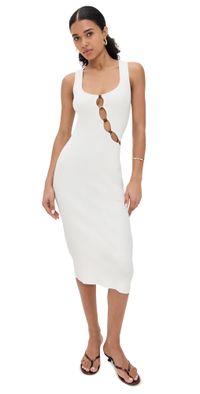 SIR. Chiara Beaded Dress Ivory 4
