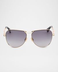 Miller-2 Metal Aviator Sunglasses