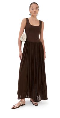 SIMKHAI Jamie Tank Dress Cocoa 2