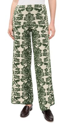 The Lulo Project The Unnamed Pants Green Folk Paisley XL