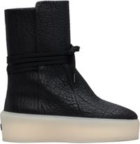 Fear of God Black Pebbled Leather Boots