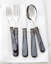 Napoleon 20-Piece Flatware Set, Black Pearl
