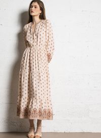 La Petite Etoile - Robe longue Col V - Taille 3 - Multicolore