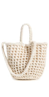 Madewell Crochet Rope Tote Antique Cream One Size