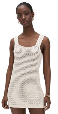 Faherty Seacoast Crochet Dress Cream S