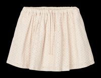 Liewood - Jupe courte broderie anglaise en coton biologique - Taille 10A - Beige