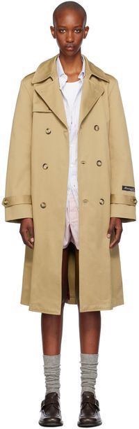HommeGirls Beige Classic Trench Coat