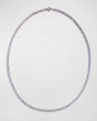 Flawless Diamond Tag Necklace in 14K White Gold