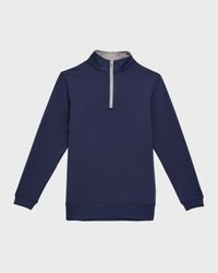 Stretch Terry Quarter Zip Popover, Youth
