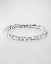 DY Eden Band Ring with Gemstones in Platinum, 1.85mm