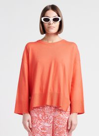 Moss Copenhagen - Pull col rond en maille mélangée - Taille M/L - Rose