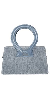 LUAR Small Ana Bag Grey Enzyme Denim One Size