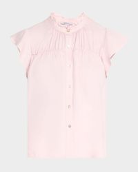 Ruthie Button-Front Blouse