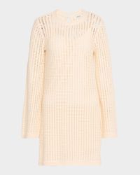 The Crochet Bell Sweater Dress - NM Exclusive