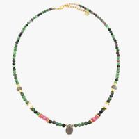 Ginandger - Collier rubis zoisite - Taille Unique - Vert