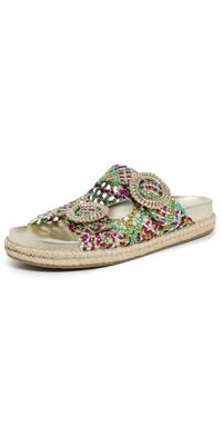 Aquazzura Rivera Footbed Flats Multicolor 36.5