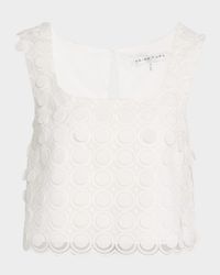 Serve Sleeveless Cropped Paillette Top