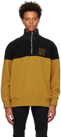 Hugo Yellow Stacked Sweater