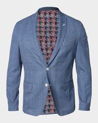 Men's Descartes Vortex Check Unconstructed Blazer